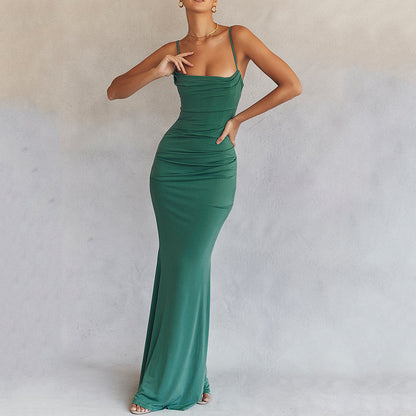 Backless Fishtail Sling Dress
