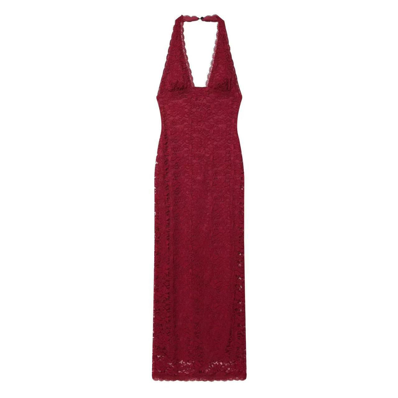 Backless Halter Dress