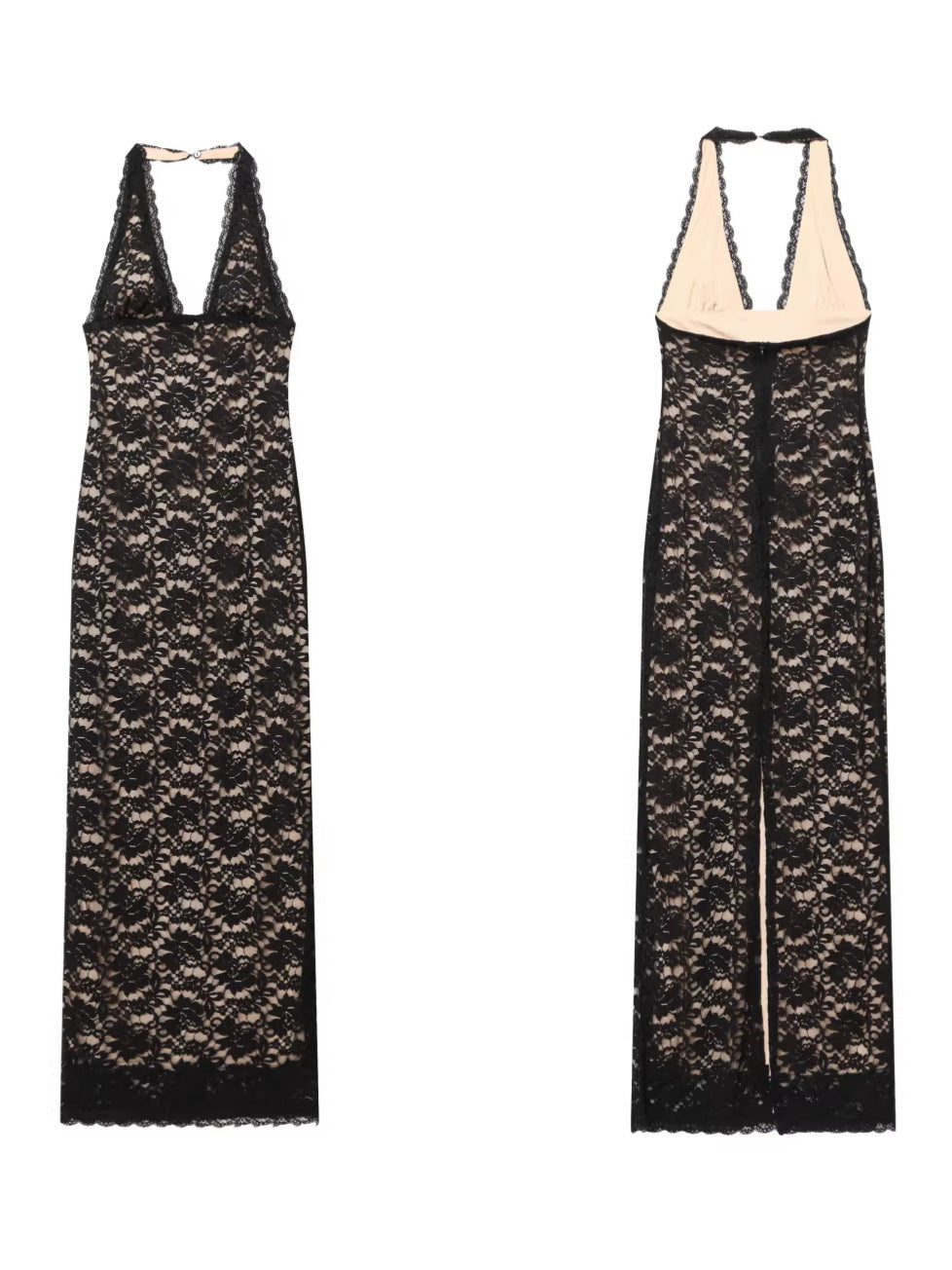 Backless Halter Dress