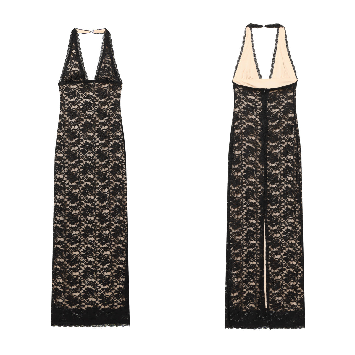 Backless Halter Dress