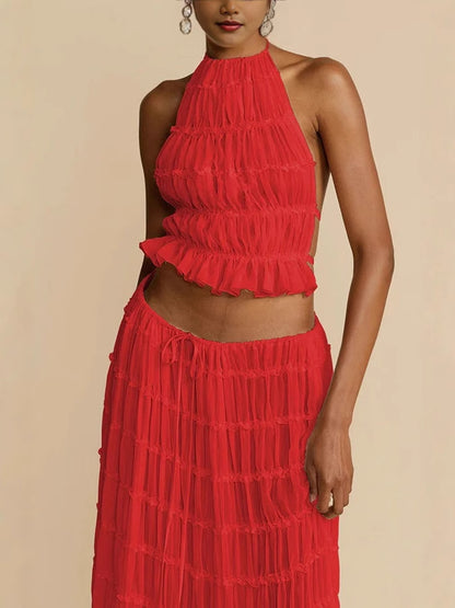 Backless Hanging Skirt