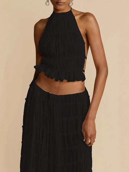 Backless Hanging Skirt