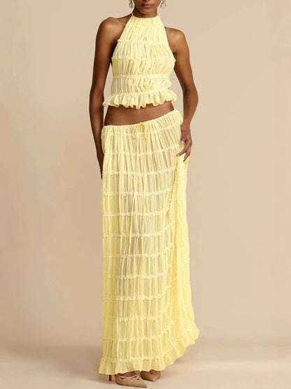 Backless Hanging Skirt