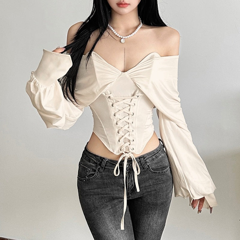 Backless Long-Sleeve Top