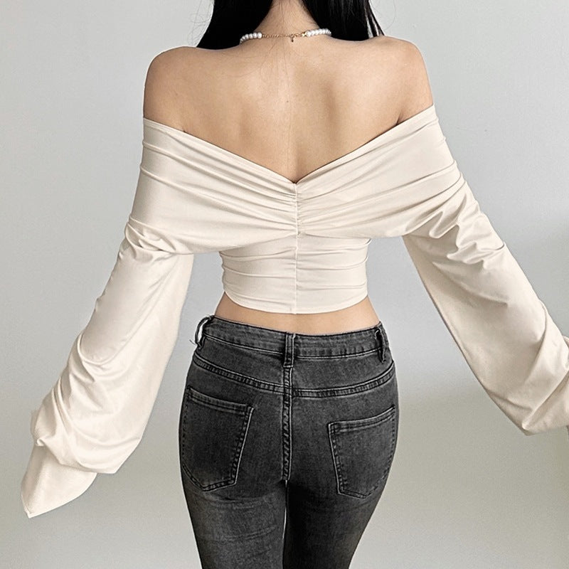 Backless Long-Sleeve Top