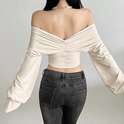 Backless Long-Sleeve Top