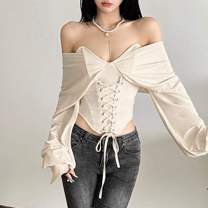 Backless Long-Sleeve Top