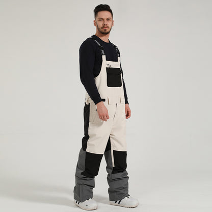 Backless one-piece ski pants