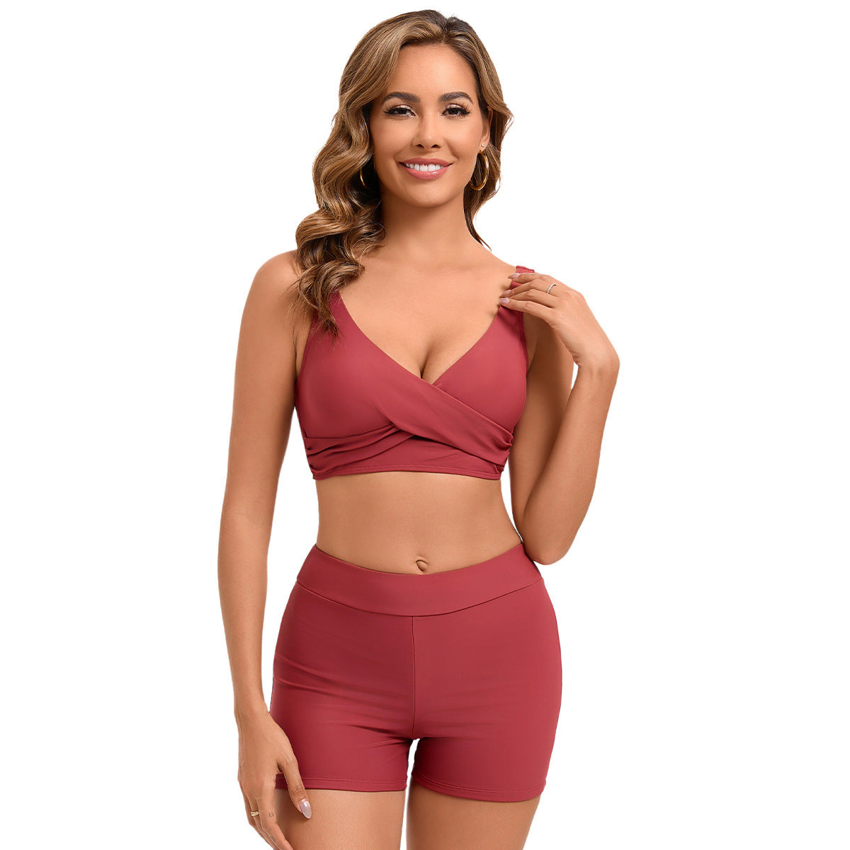 Backless Split Hollow Bikini Swimwear