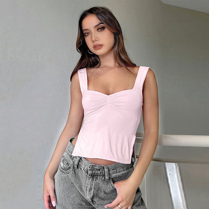 Backless Square Neck Vest