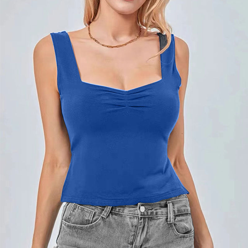Backless Square Neck Vest