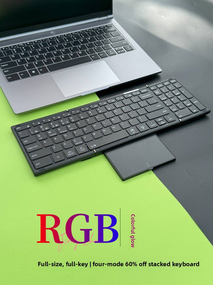 Backlit Foldable Wireless Keyboard with Touchpad