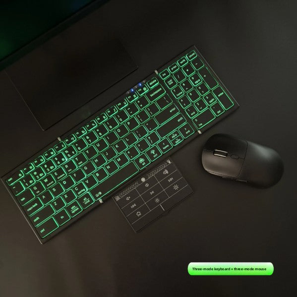 Backlit Foldable Wireless Keyboard with Touchpad