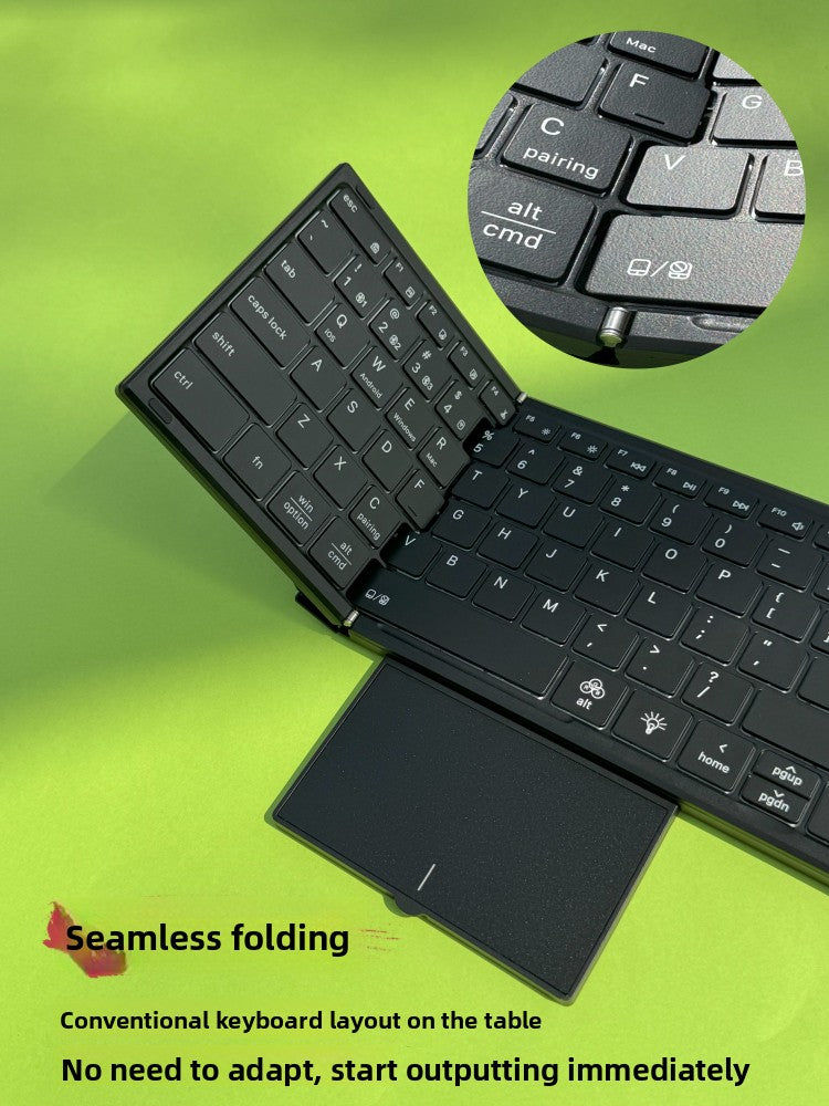 Backlit Foldable Wireless Keyboard with Touchpad