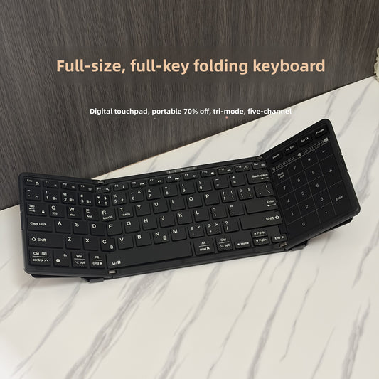 Backlit Foldable Wireless Keyboard with Touchpad