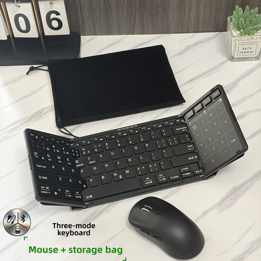 Backlit Foldable Wireless Keyboard with Touchpad