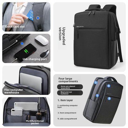 Backpack Business Large Capacity Travel Bag Men Work Clothing Computer Backpack Junior High School High School College Student Bag
