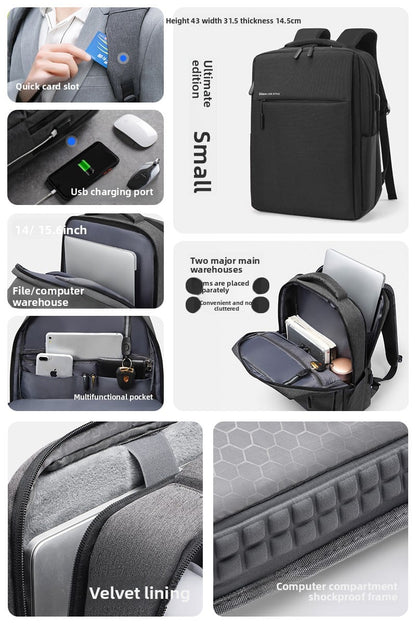 Backpack Business Large Capacity Travel Bag Men Work Clothing Computer Backpack Junior High School High School College Student Bag