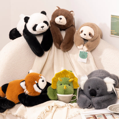Backpack Series of Soft and Cute Lying Animal Plush Toys