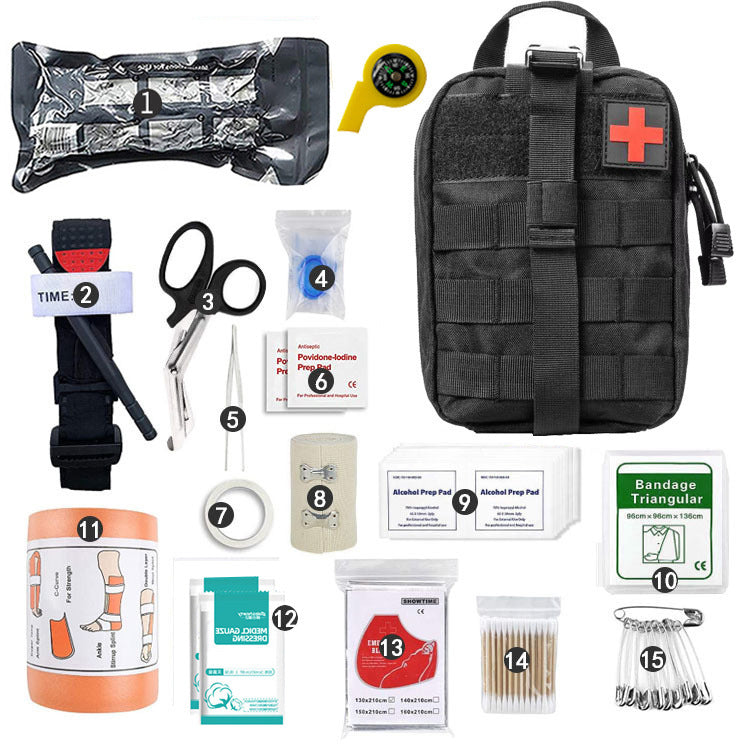 Backpacking first aid supplies