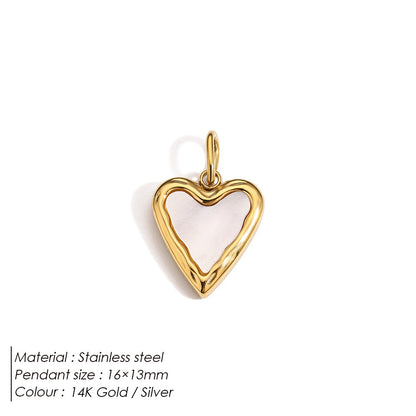 Stainless Steel Necklace Ring Earrings Set with Diamonds