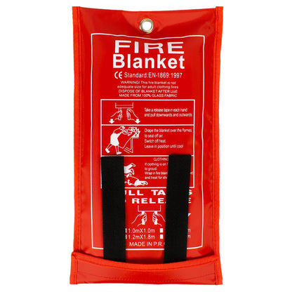 Bagged fiberglass fire blankets and fireproof blankets