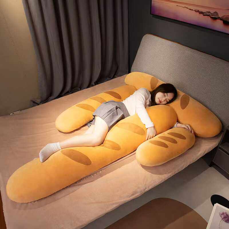 Baguette-shaped long pillow