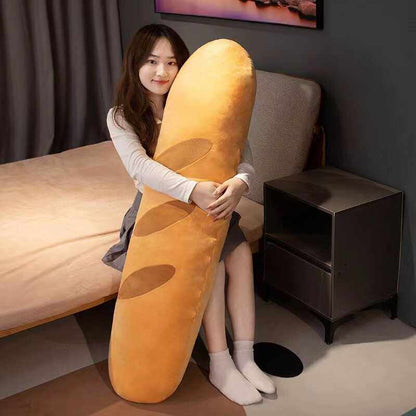 Baguette-shaped long pillow
