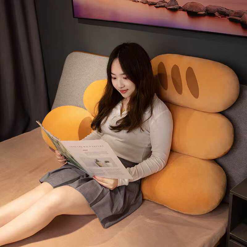 Baguette-shaped long pillow