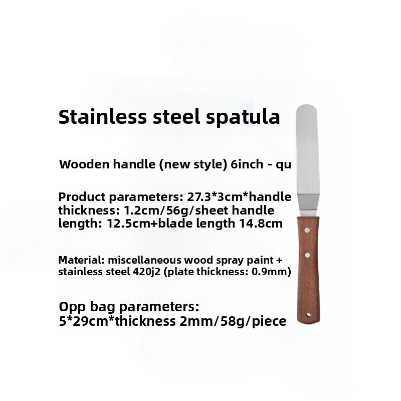 Baking Spatula with Wooden Handle