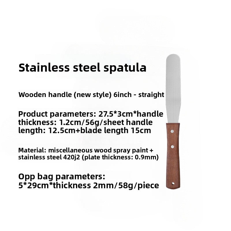 Baking Spatula with Wooden Handle