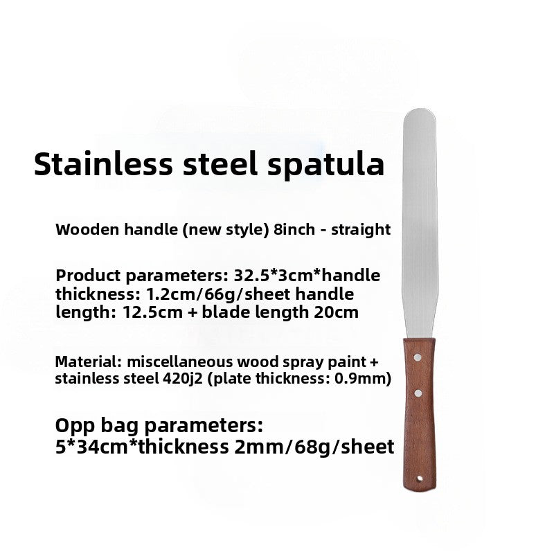 Baking Spatula with Wooden Handle