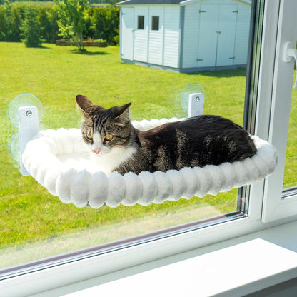 Balcony glass cat habitat cat bed