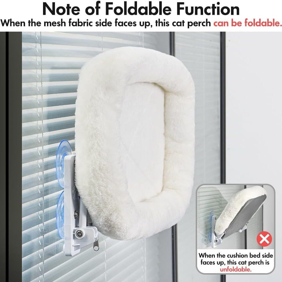 Balcony glass cat habitat cat bed