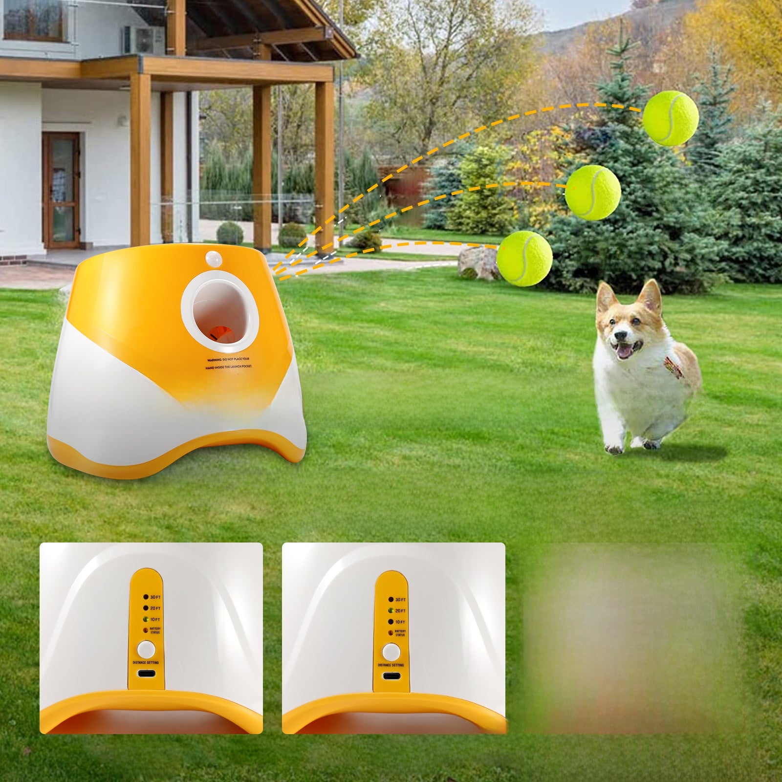 Ball throwing machine