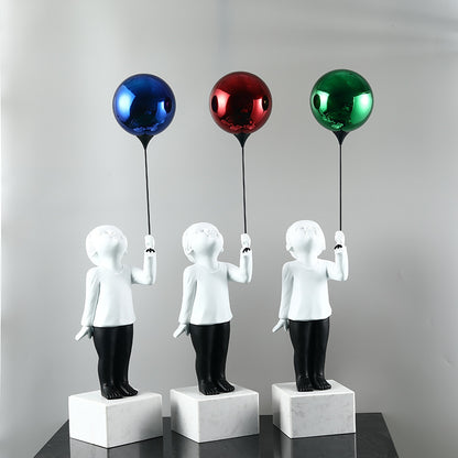 Balloon Boy Sculpture Decorative Item