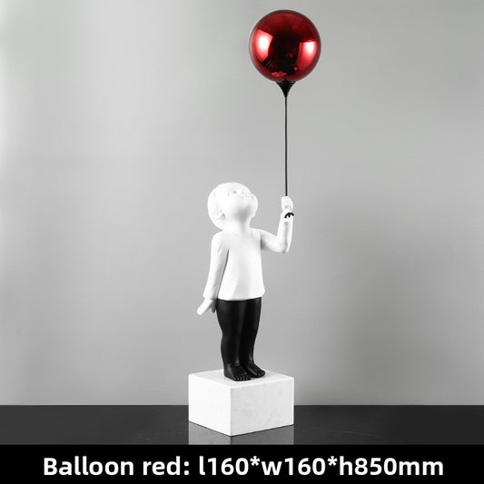 Balloon Boy Sculpture Decorative Item
