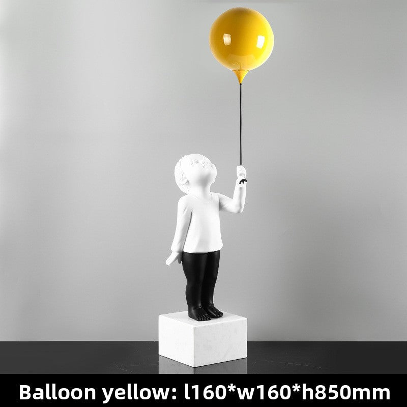 Balloon Boy Sculpture Decorative Item