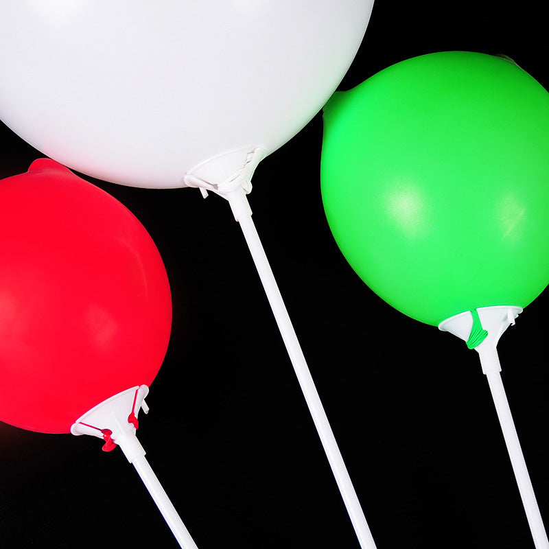 balloon white support pole