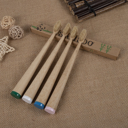 Bamboo and wood toothbrush