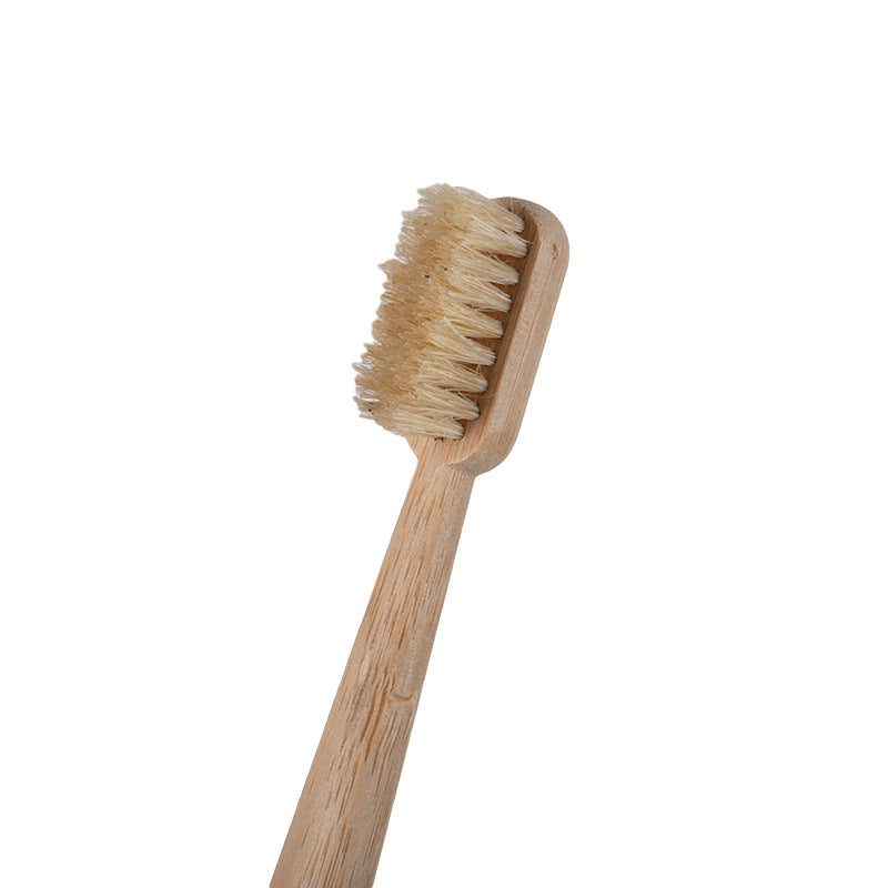 Bamboo and wood toothbrush