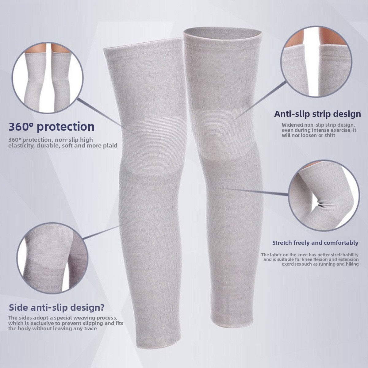 Bamboo Charcoal Knee Warmers