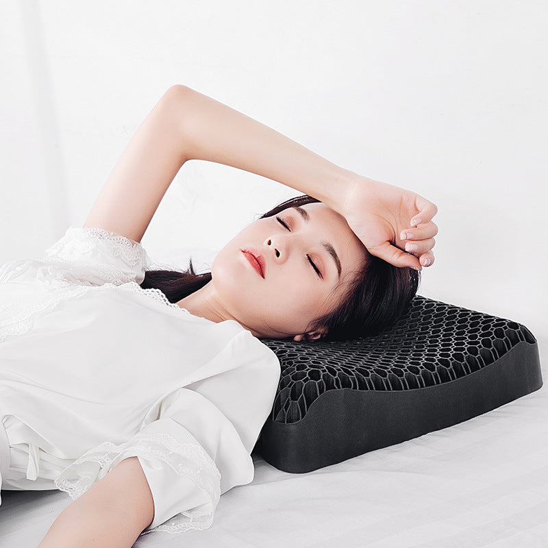 Bamboo Charcoal TPE Gel Honeycomb Pillow