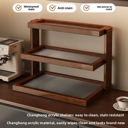 Bamboo Desktop Cup Holder Organizer