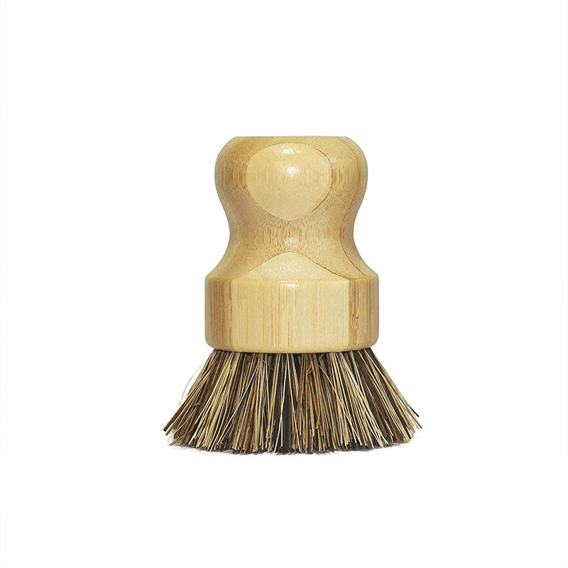 Bamboo dishwashing brush set