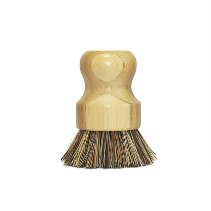 Bamboo dishwashing brush set
