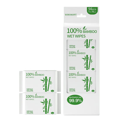 Bamboo Fiber Antibacterial Mini Wet Wipes