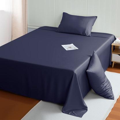 Bamboo Fiber Bedding Set Cooling Summer Solid Color