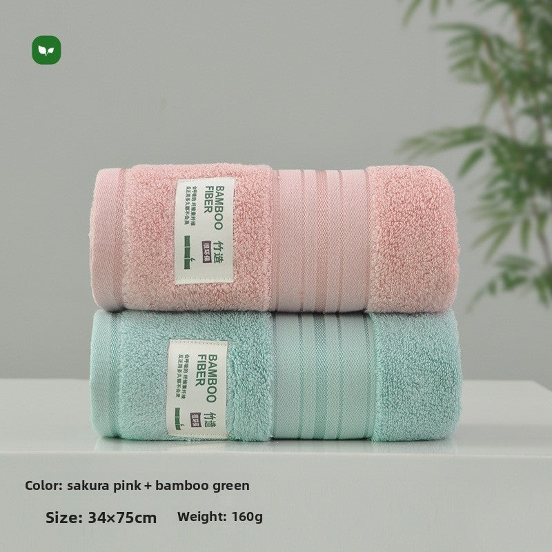 Bamboo Fiber Face Towel Absorbent Household