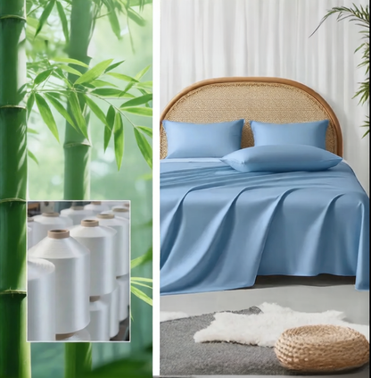 Bamboo Fiber Fitted Bed Sheet Set